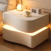 Modern Smart Nightstand with One-Touch Control Ambient LED Base