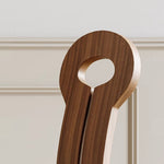 Load image into Gallery viewer, Modern Wood Dining Chair with Sculpted Backrest &amp; Soft Upholstered Seat
