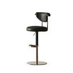 Load image into Gallery viewer, 1 Piece Modern Adjustable Bar Stool with Geometric Woven Velvet Upholstery and Stainless Steel Base
