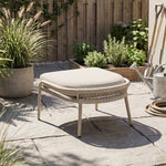 Load image into Gallery viewer, Modern Outdoor Lounge Chair with Woven Rope Frame and Weather Resistant Cushions
