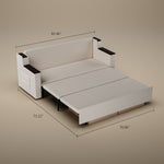 Load image into Gallery viewer, 83'' 3-Seater Pull-Out Sleeper Sofa with Storage &amp; USB Port
