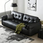 Load image into Gallery viewer, Modern Faux Leather Sofa Bed Convertible Sleeper Sofa Minimalist Folding Couch for Living Room
