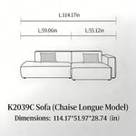 Load image into Gallery viewer, Modern Modular Washable Fabric Sectional Sofa
