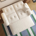 Load image into Gallery viewer, Modern Convertible Sofa Bed Tufted Fabric Sleeper Sofa Space Saving Pull Out Couch  Description
