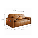 Load image into Gallery viewer, Modern Channel Wireless Control Tufted Scratch Resistance Synthetic Leather Sleeper Sofa Bed

