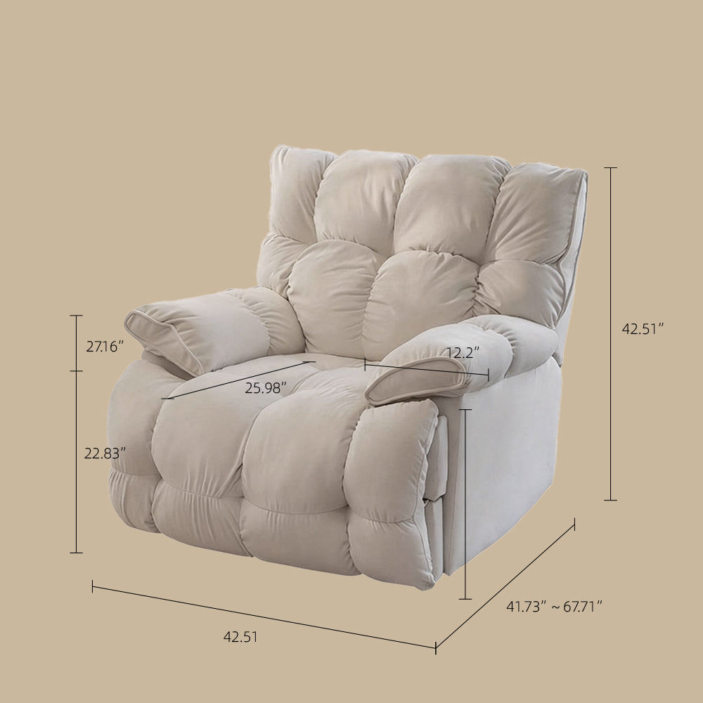 Electric Power Recliner Chair with Massage Heat Rocking Swivel & Vibration