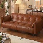 Load image into Gallery viewer, Modern Folding Sofa Bed with Tufted Upholstery and Convertible Sleeper Design
