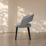 Load image into Gallery viewer, Modern Hollow Back Grey Faux Leather Padded Seat Contemporary Dining Chair 1 Piece
