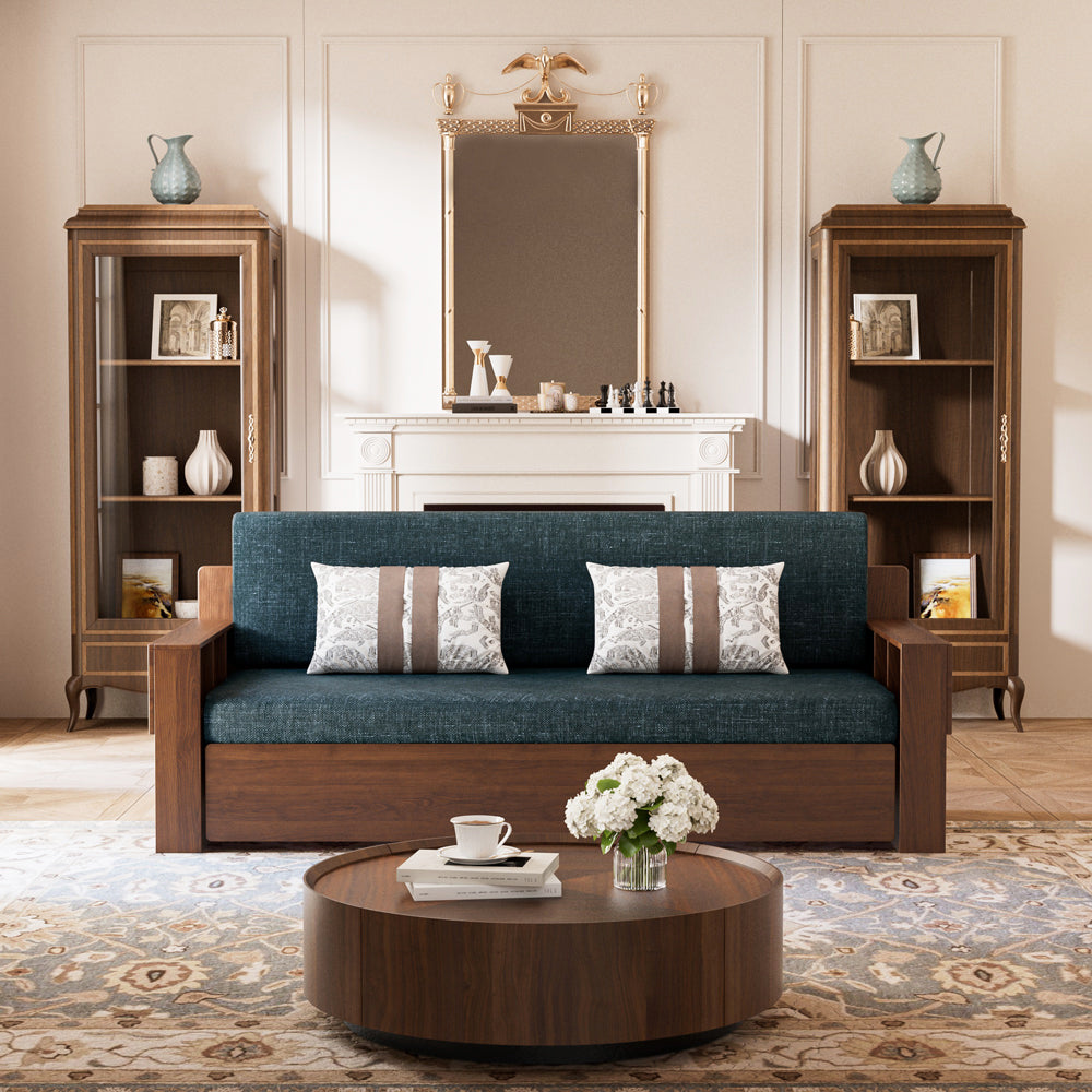 Modern Storage Sofa Bed with Lift-up Function Space-saving Design Elegant and Practical