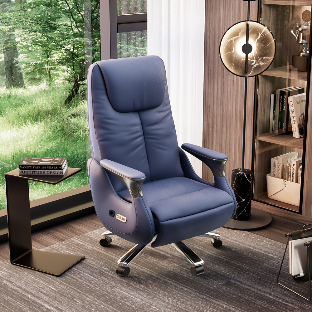 Luxury Ergonomic Massage Chair with Heating Ventilation and Smart Voice Control