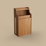 Load image into Gallery viewer, 69" Rattan Cabinet Murphy Dining Table Set with USB Charging
