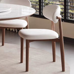 Load image into Gallery viewer, Round Dining Table Wooden Base and Ceramic Stone Top Modern Aesthetic
