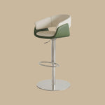 Load image into Gallery viewer, Modern Adjustable Swivel Bar Stool PU Leather Upholstered Counter Height Bar Chair with Stainless Steel Base 1 Piece
