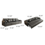 Load image into Gallery viewer, Modern Faux Leather Sofa Bed Convertible Sleeper with Pull Out Design Pet Friendly
