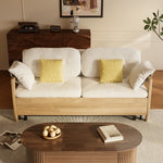 Load image into Gallery viewer, Sofa Bed with Storage Space Convertible Design Solid Wood Sponge Fabric
