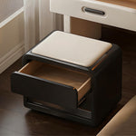 Load image into Gallery viewer, Modern Minimalist Vanity Desk with LED Mirror Storage Drawer Makeup Table Set with Upholstered Stool

