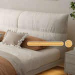 Load image into Gallery viewer, Modern Minimalist Bed with Elegant LED Lighting and Plush Upholstered Headboard for a Luxurious Bedroom Retreat
