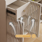 Load image into Gallery viewer, Shoe Cabinet Slatted Design Adjustable Shelves Modern Storage Organizer
