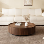 Load image into Gallery viewer, Round Wooden Coffee Table Modern Minimalist Design Large Storage Space
