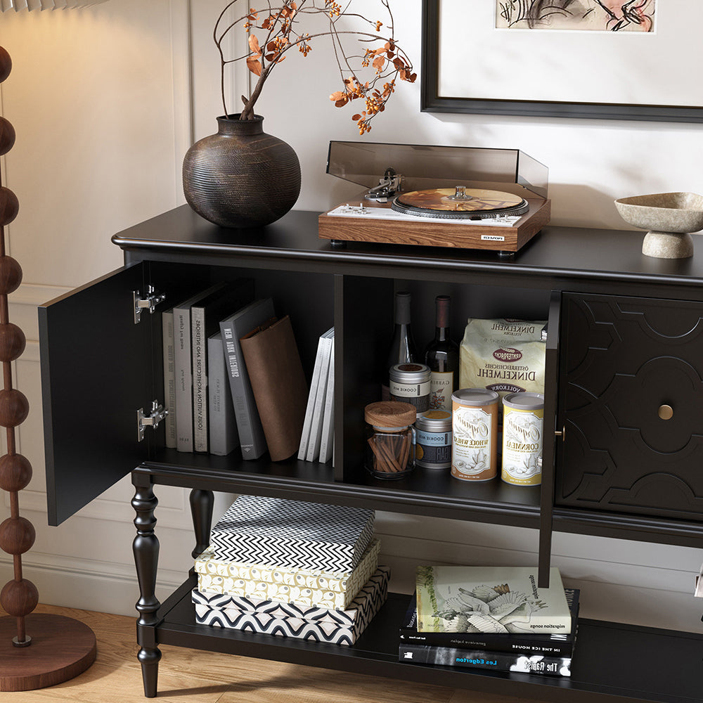 Retro Traditional Storage Sideboard Buffet for Home Entry