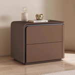 Load image into Gallery viewer, Modern Minimalist Bedside Table with Rounded Edges Two-Drawer Nightstand for Bedroom
