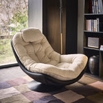 Load image into Gallery viewer, Modern Oversized Swivel Lounge Chair with Plush Cushion Deep Seat Accent Chair
