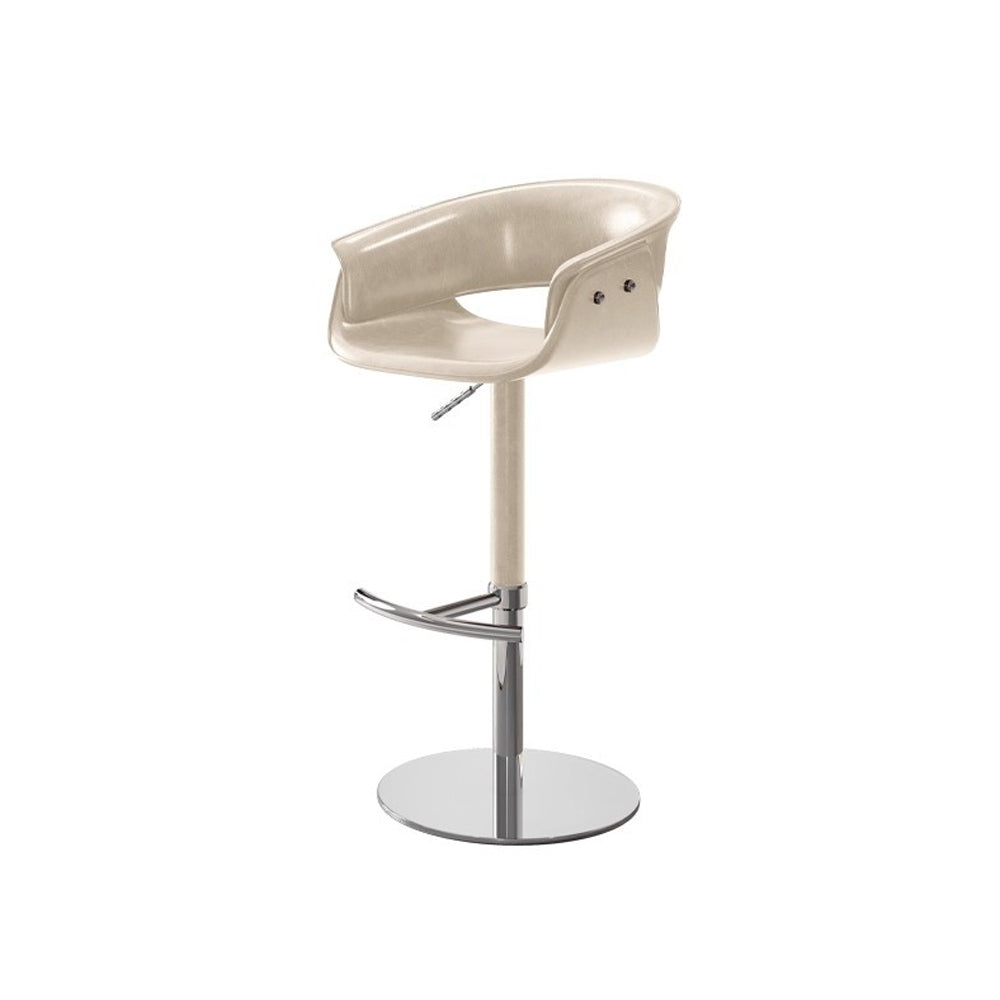 Modern Adjustable Swivel Bar Stool PU Leather Seat Gas Lift Height Adjustable Counter Bar Chair 1 Piece