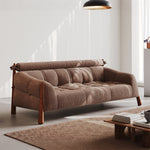 Load image into Gallery viewer, Modern Bouclé Upholstered Wooden Frame Lounge Sofa
