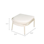 Load image into Gallery viewer, Modern Outdoor Lounge Chair with Woven Rope Frame and Weather Resistant Cushions
