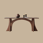Load image into Gallery viewer, Dining Table Stone-Look Ceramic Top Solid Wood Base Modern Minimalist Design
