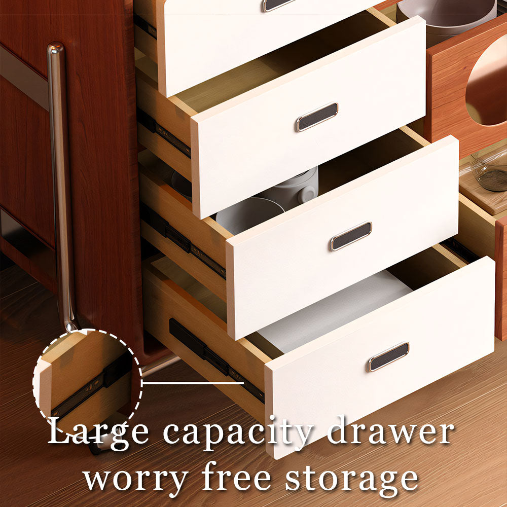 Versatile Rolling Kitchen Organizer Cart with Wheels