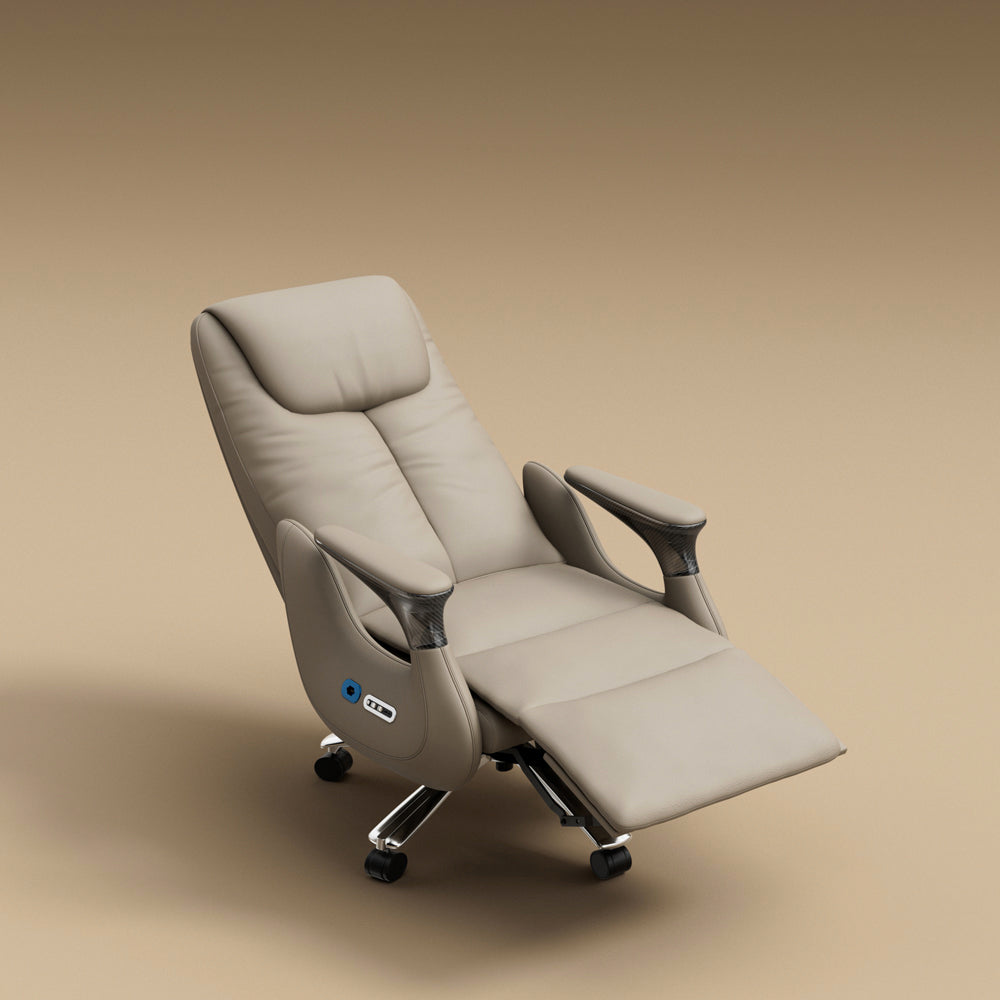 Luxury Ergonomic Massage Chair with Heating Ventilation and Smart Voice Control