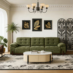 Load image into Gallery viewer, 126.7'' Modern Power Reclining Fabric Sofa Remote Control Adjustable Deep Seat Lounge Couch
