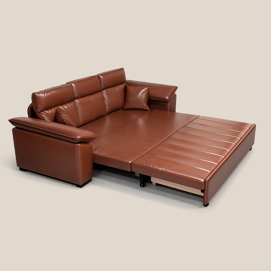 89.7'' Cat Scratch-Resistant Sofa Bed Hidden Storage Convertible Design Durable Comfort