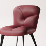 Load image into Gallery viewer, Modern Curved Leather Dining Chair 1-Piece Upholstered Accent Chair
