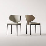 Load image into Gallery viewer, Modern Upholstered Dining Chair with Sculptural Curved Backrest 1 Piece
