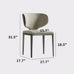 Load image into Gallery viewer, Modern Upholstered Dining Chair with Sculptural Curved Backrest 1 Piece
