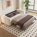 Load image into Gallery viewer, 83.8" Elegant Convertible Sofa Bed Chic Design with 3.9" Thick Mattress Space-saving Sleeper Sofa
