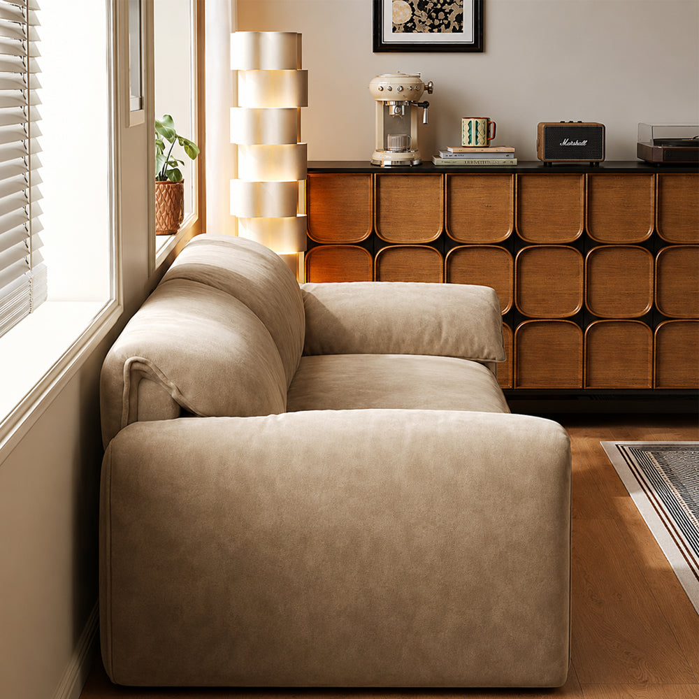 Modern Upholstered Convertible Sofa Bed for Living Room and Guest Use