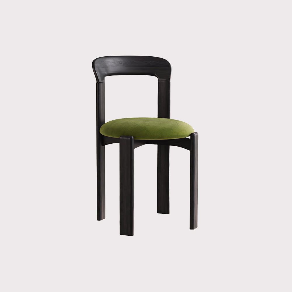 Set of 2 Modern Chic Solid Wood Frame Dinning Chair with Upholstered Cushion