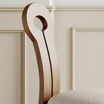 Load image into Gallery viewer, Modern Wood Dining Chair with Sculpted Backrest &amp; Soft Upholstered Seat
