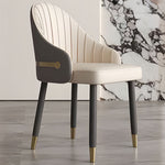 Load image into Gallery viewer, Set of 2 Modern Luxury Dining Chairs with Curved Backrest and Dual-Tone Upholstery
