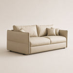 Load image into Gallery viewer, Ergonomic Scratch Resistant Faux Leather Convertible Sofa Bed
