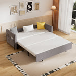 Load image into Gallery viewer, Convertible sofa bed styled in a modern living room with soft neutral tones
