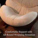 Load image into Gallery viewer, Modern Rocking Chair  Plush Comfort Ergonomic Design Durable Wooden Base for Relaxation
