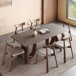 Load image into Gallery viewer, Contemporary Wooden Dining Table with Ceramic Top Modern Aesthetic
