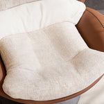 Load image into Gallery viewer, Modern Oversized Swivel Lounge Chair with Plush Cushion and Wraparound Backrest
