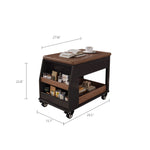 Load image into Gallery viewer, Lift Top Coffee Table with Hidden Storage and Rolling Wheels Modern Multifunctional Design for Living Room
