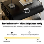 Load image into Gallery viewer, Modern Smart Nightstand Bedside Table with Ambient Lighting and Wireless Charging

