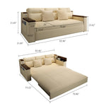 Load image into Gallery viewer, 83'' 3-Seater Pull-Out Sleeper Sofa with Storage &amp; USB Port
